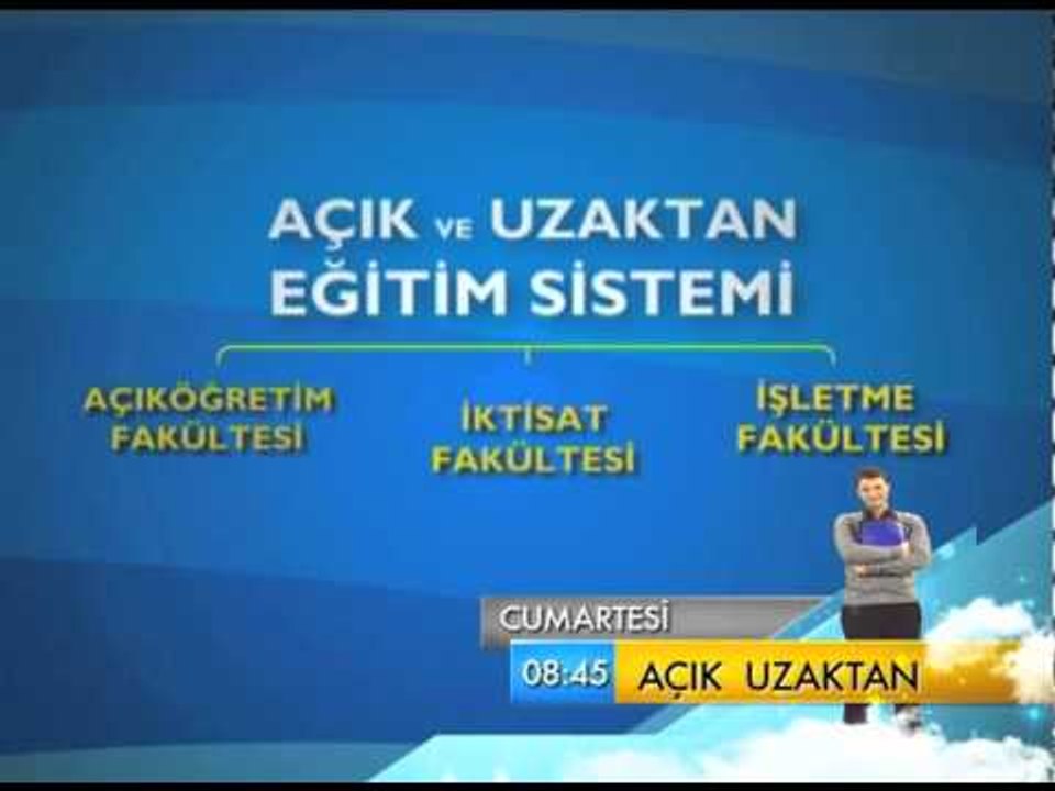 Açık ve Uzaktan Eğitim Sistemi, 13 Ağustos Cumartesi 08.45'te TRT Okul'da...