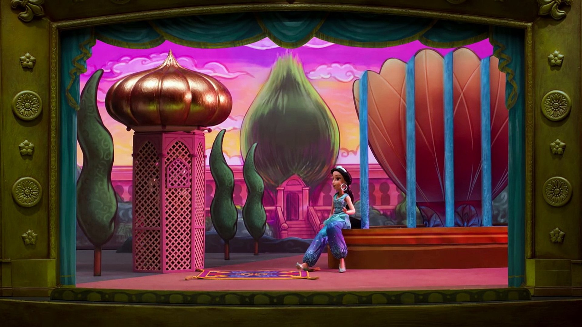 Disney Princess Theater with Royal Shimmer Dolls - Disney Toy Adventures - Disney