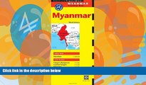 Books to Read  Myanmar Travel Map Third Edition (Periplus Travel Maps)  Best Seller Books Best