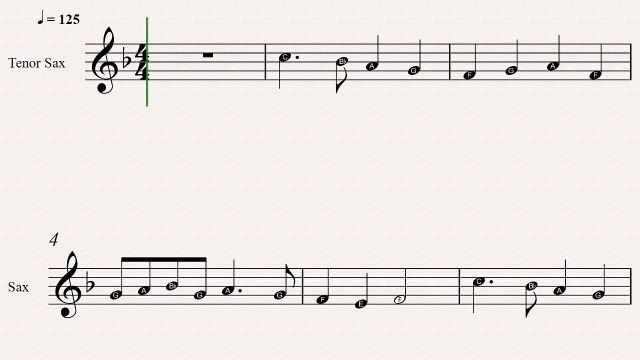 Tenor Sax Christmas Sheet Music: Deck The Halls