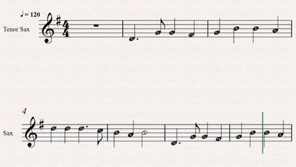 Tenor Sax Christmas Sheet Music: Hark The Herald Angels Sing