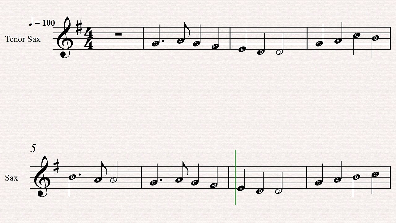 Tenor Sax Christmas Sheet Music: See Amid The Winter Snow