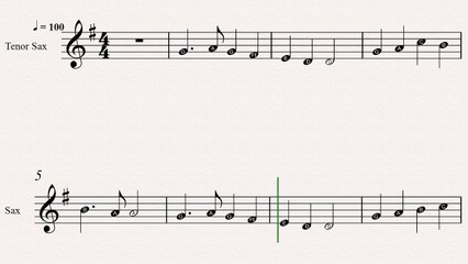 Tenor Sax Christmas Sheet Music: See Amid The Winter Snow