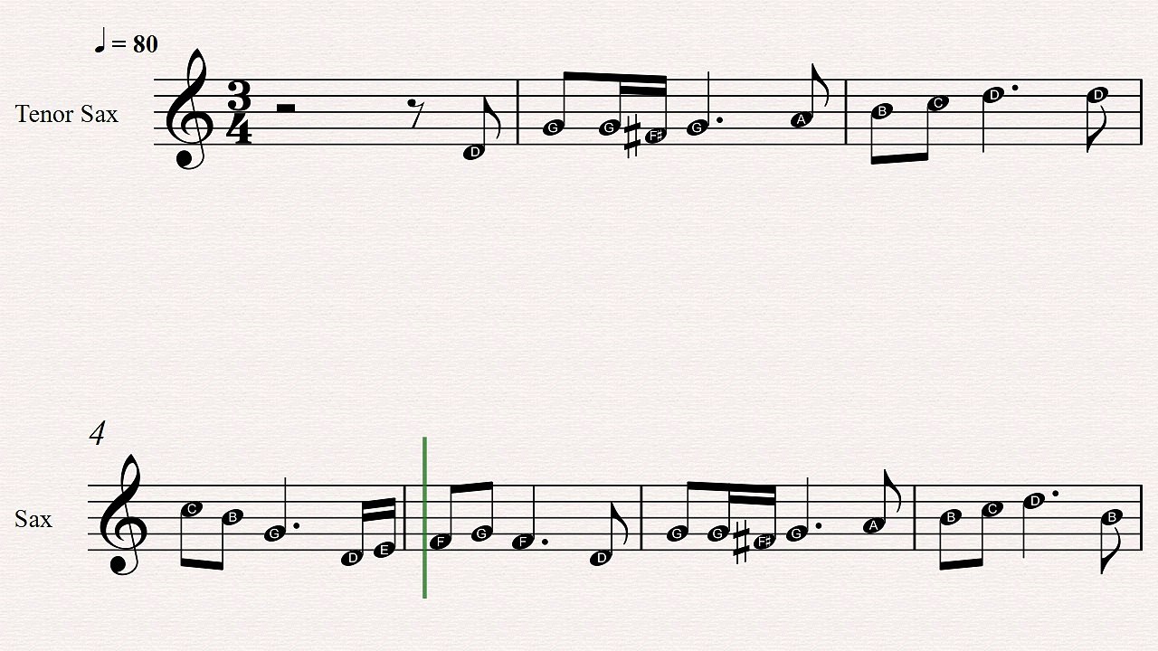 Tenor Sax Christmas Sheet Music: The Wexford Carol