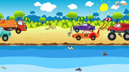 The Yellow Tow Truck and his friends | Car Service & Car Wash | Cartoons for kids