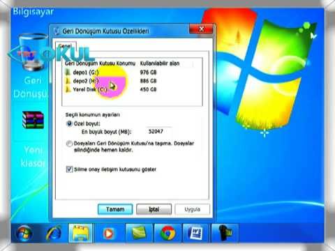 Bilgisayar Öğreniyorum - Geri Dönüşüm Kutusu - TRT Okul