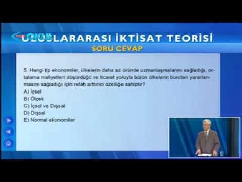 Uluslararası İktisat Teorisi - 7. Ders (Açık Sınıf 2013 - 2014) - TRT Okul