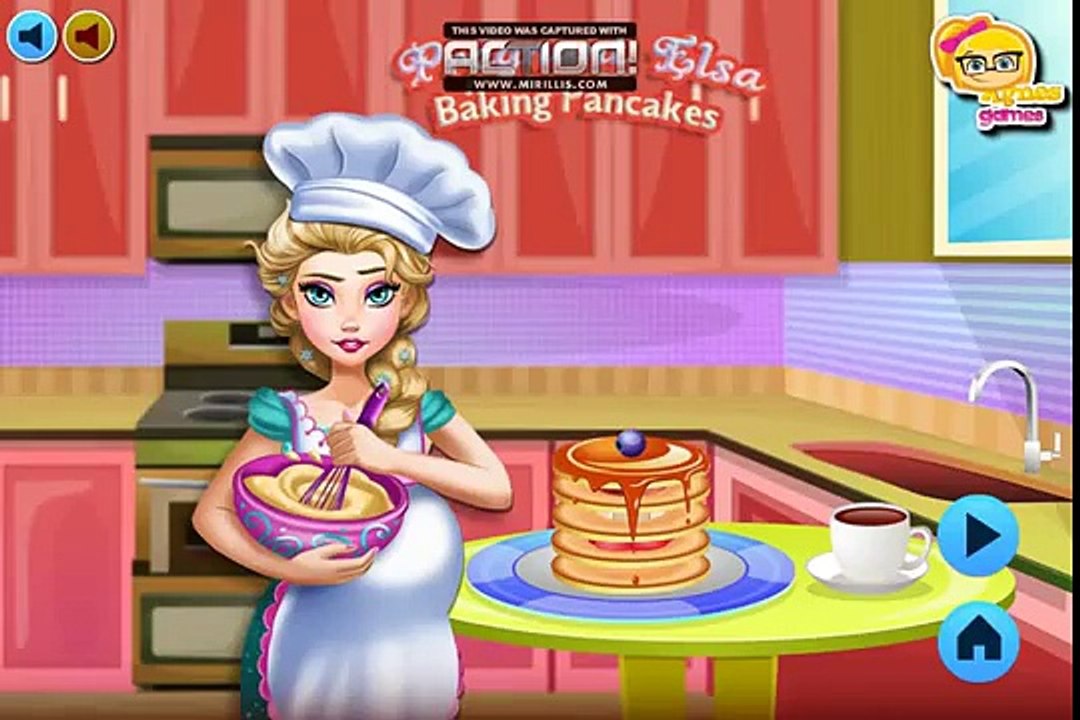 Disney Frozen Games - Pregnant Elsa Baking Pancakes – Best Disney Princess Games For Girls And Kid