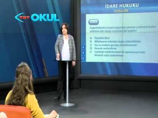 İdari Hukuk - 7. Ders - Açık Sınıf - TRT Okul