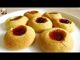 JAM FILLED BUTTER COOKIES EASY RECIPE