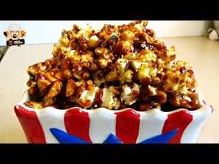 CRUNCHY BURNT CARAMEL RAINBOW POPCORN