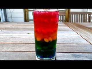 RAINBOW GUMMY SKITTLES IN A GLASS
