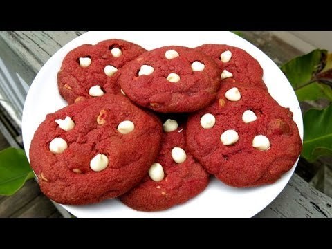 RED VELVET CHOCOLATE CHIP COOKIES