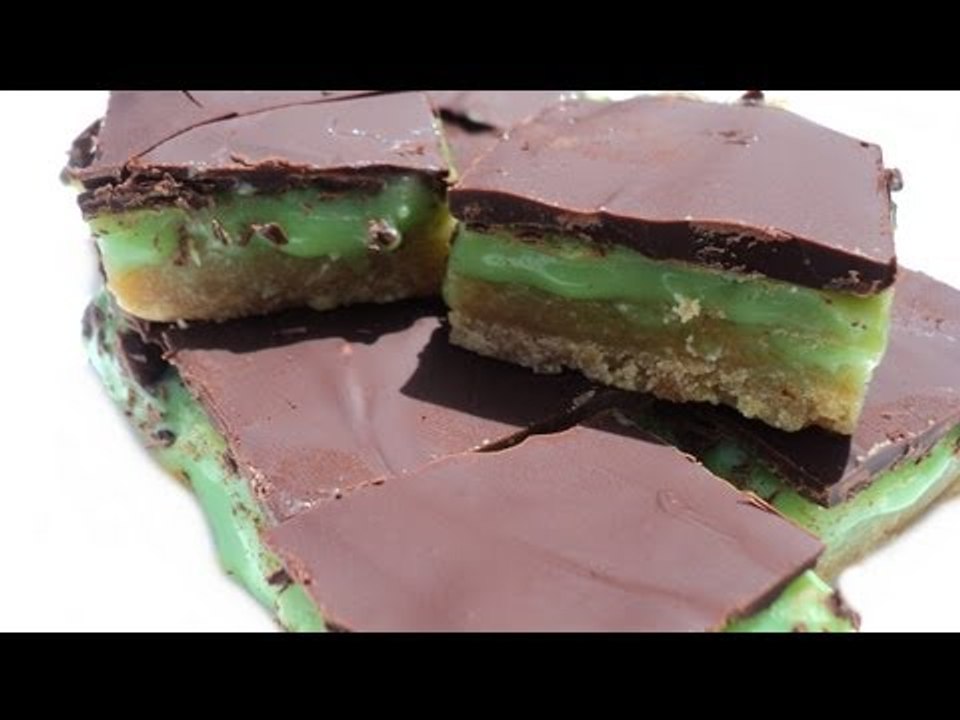 CHOCOLATE PEPPERMINT SLICES