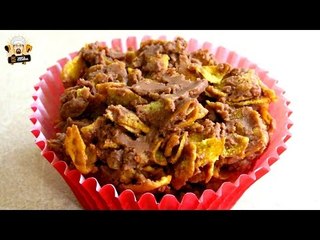 3 INGREDIENT CHOCOLATE CORNFLAKE CLUSTERS