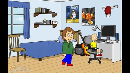 caillou opens a goanimate account while grounded