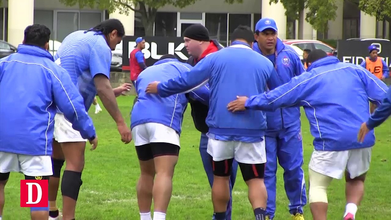 Les Samoans à Toulouse avant le Test Match contre le XV de France