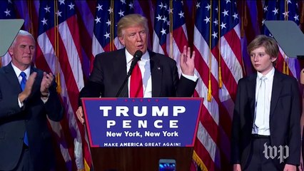 Donald Trump's victory speech, in less than three minutes