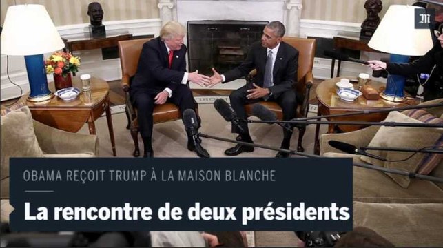 Obama et Trump se rencontrent pour la première fois à la Maison Blanche