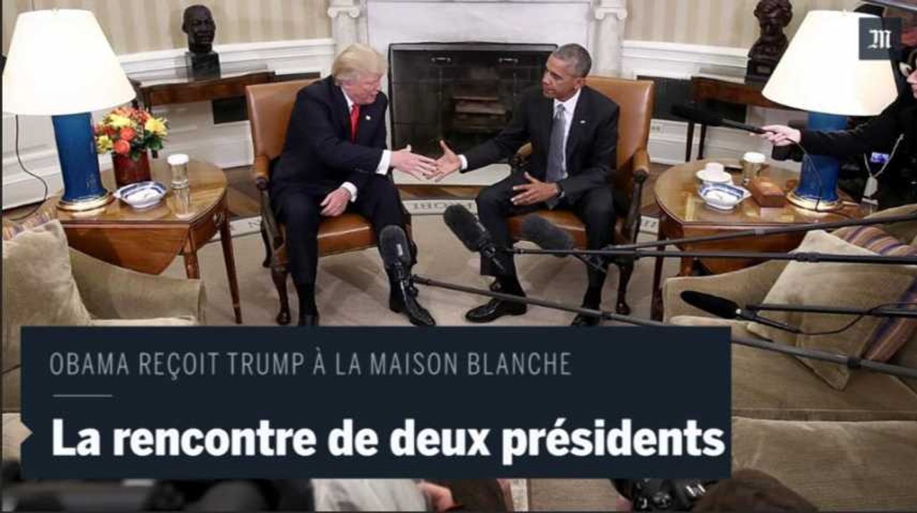 Obama et Trump se rencontrent pour la première fois à la Maison Blanche