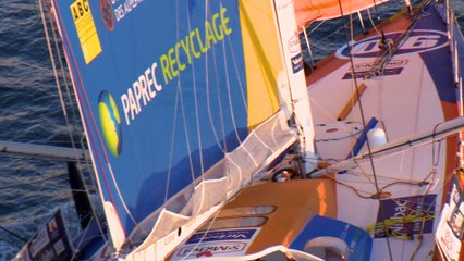 Day 5 : Armel Le Cléach is the first to gybe / Vendée Globe