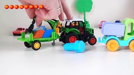 Машинки мультфильм - Город машинок - 34 серия: Самосвал, грейфер. Развивающие мультики