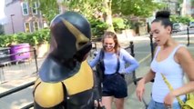 Real life superhero Phoenix Jones visits the UK