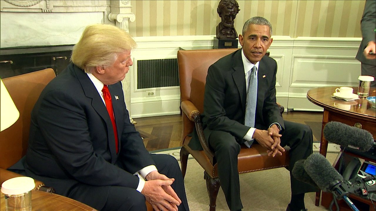 Versöhnliche Töne bei Treffen von Obama und Trump im Weißen Haus