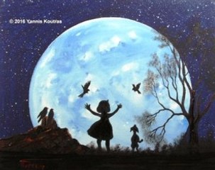 Happy Little Girl Acrylic on Canvas - Tutorial for Beginners