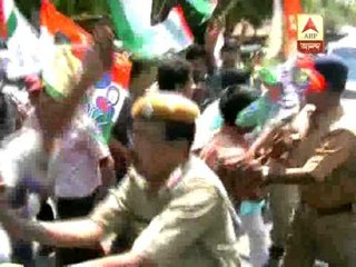 Surjyakanta Mishra faces TMC agitation at Mashagram of Hoogly