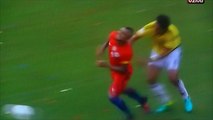 Arturo Vidal Comically Overacts Being Fouled vs Colombia!