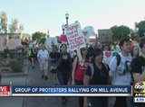 Anti-Trump group rallying on Mill Avenue