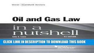 Ebook Oil and Gas Law in a Nutshell Free Read