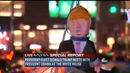 President-elect Donald Trump meets with President Obama at the White House