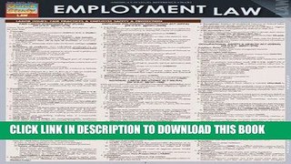 Best Seller Employment Law (Quick Study: Law) Free Read
