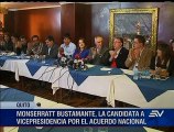 Montserrate Bustamante, la compañera de fórmula de Paco Moncayo