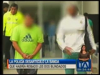 La Policía desarticuló banda que habría robado dos blindados