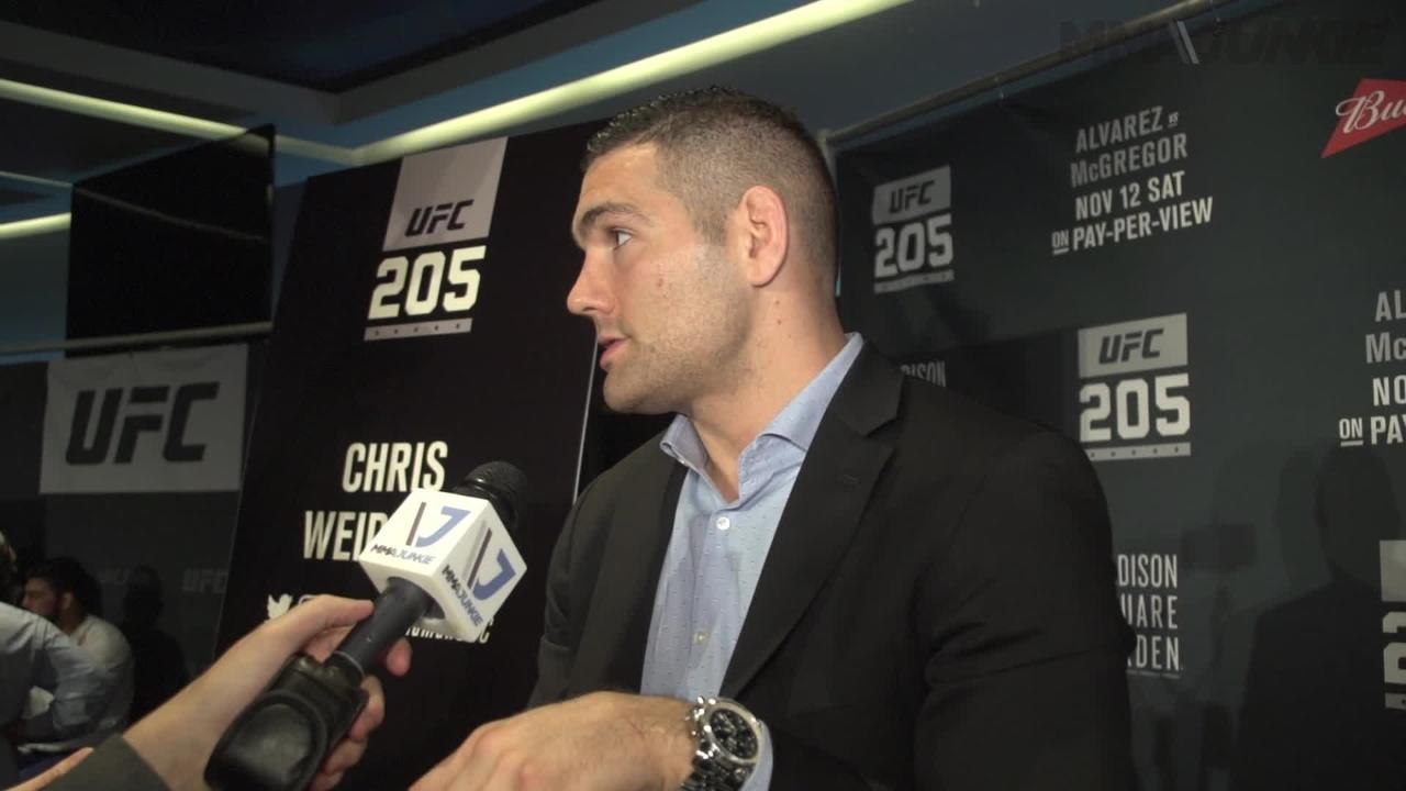 Chris Weidman believes drug cheats should be banned from MMA