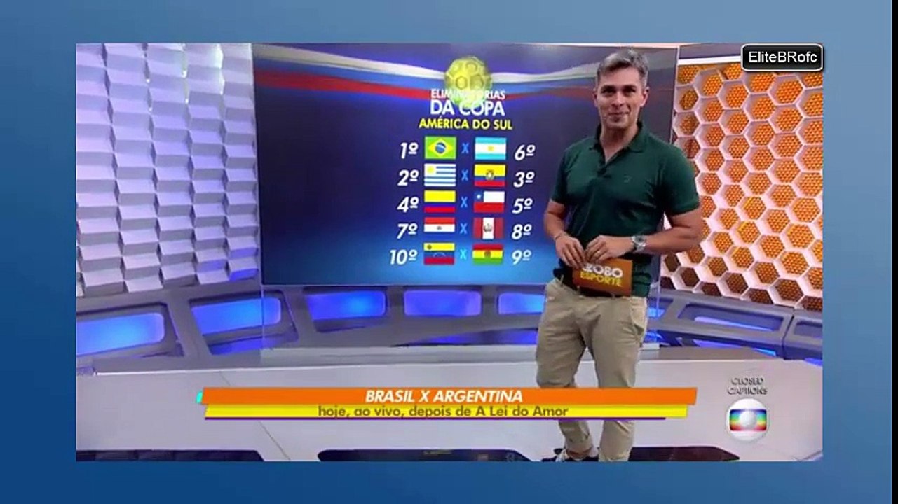 Matéria Globo Esporte - Brasil x Argentina tem duelo entre Neymar x Messi - 10-11-16