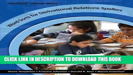 [PDF] Words Their Way: Word Sorts for Derivational Relations Spellers, 2nd Edition Popular Online