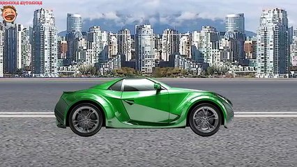 Машинки. Зеленая гоночная машина. МУЛЬТИК-Конструктор для детей