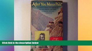 Ebook Best Deals  After You, Marco Polo  Full Ebook