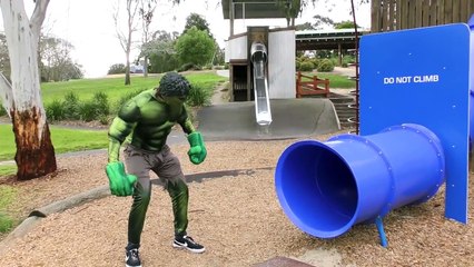 Spidergirl Vs Zombie Ironman w Spiderman Hulk & Joker - Superhero Time Adventures Episode 2_5!-1YtbdZrDprA