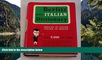 Big Deals  Berlitz Basic Italian Dictionary - over 9,000 key words. Pronunciation-at-a-glance