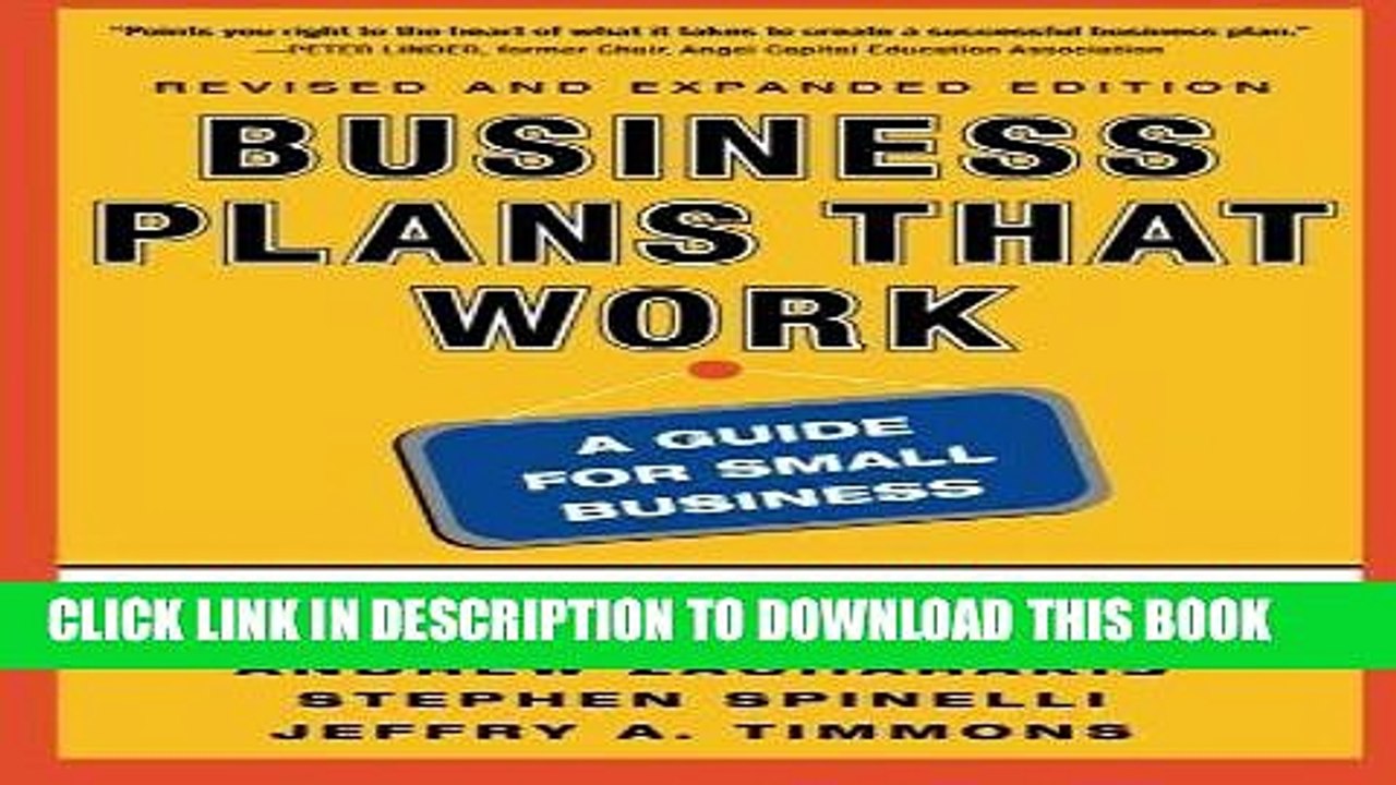 [PDF] Business Plans that Work: A Guide for Small Business 2/E Popular Online