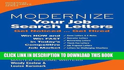 [PDF] Modernize Your Job Search Letters: Get Noticed Get Hired (Modernize Your Career) Popular