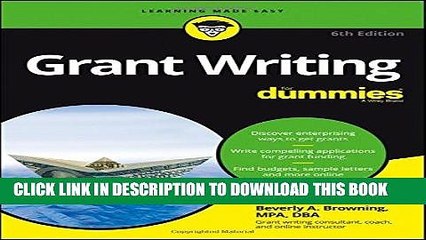[PDF] Grant Writing For Dummies Popular Collection