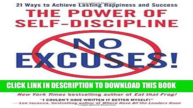[PDF] No Excuses!: The Power of Self-Discipline Full Online