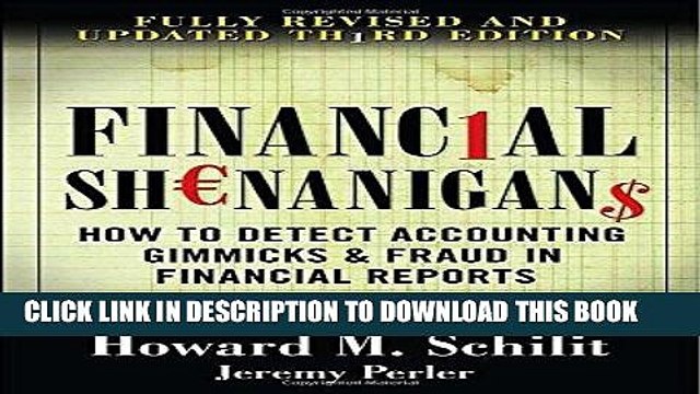 [PDF] Financial Shenanigans: How to Detect Accounting Gimmicks Fraud in Financial Reports, 3rd