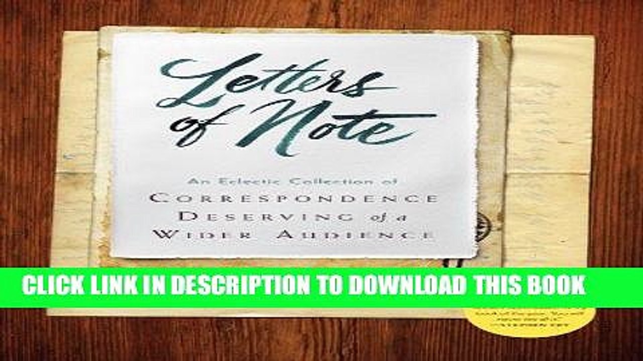 Read Now Letters of Note: An Eclectic Collection of Correspondence Deserving of a Wider Audience